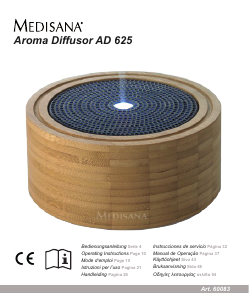 Manuale Medisana AD 625 Diffusore di aromi