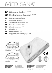 Manual Medisana HU 665 Cobertor eléctrico