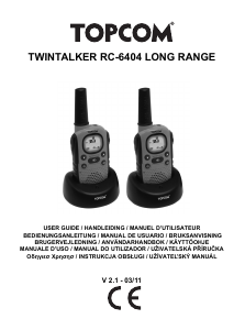 Manuale Topcom Twintalker 9100 Ricetrasmittente