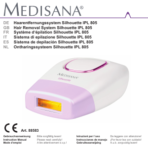 Handleiding Medisana IPL 805 IPL-apparaat