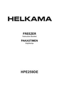 Manual Helkama HPE259DE Freezer