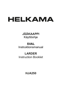 Bruksanvisning Helkama HJA250 Kylskåp