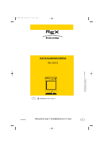 Manuale Electrolux-Rex RA250E Asciugatrice