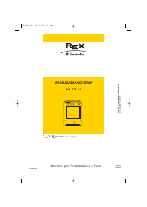 Manuale Electrolux-Rex RA25 Asciugatrice