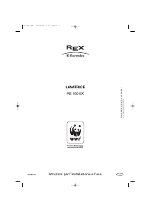 Manuale Electrolux-Rex RE160EX Lavatrice