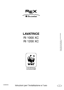 Manuale Electrolux-Rex RI1000XC Lavatrice