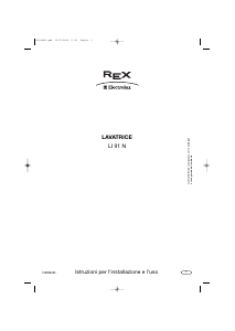 Manuale Electrolux-Rex LI91N Lavatrice