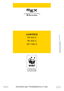 Manuale Electrolux-Rex RK650 Lavatrice