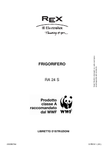 Manuale Electrolux-Rex RA24S Frigorifero