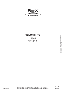 Manuale Electrolux-Rex FI2590B Frigorifero