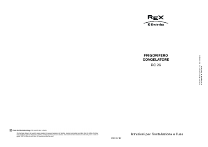 Manuale Electrolux-Rex RC26 Frigorifero-congelatore