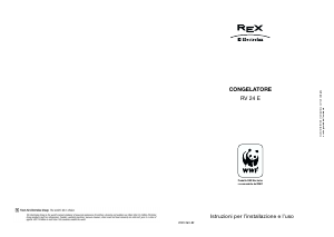 Manuale Electrolux-Rex RV24E Congelatore