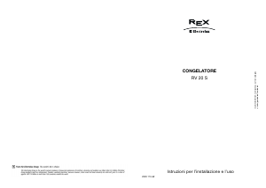 Manuale Electrolux-Rex RV20S Congelatore