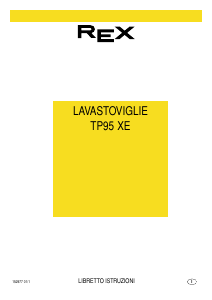 Manuale Rex TP95XE Lavastoviglie