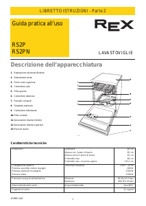 Manuale Rex RS2P Lavastoviglie