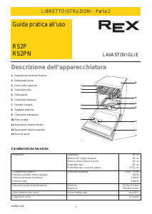 Manuale Rex RS2PN Lavastoviglie