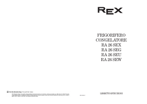 Manuale Rex RA26SEW Frigorifero-congelatore