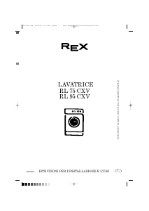 Manuale Rex RL75CXV Lavatrice