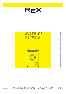 Manuale Rex RL75PV Lavatrice