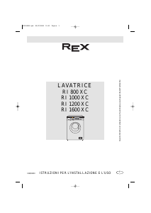 Manuale Rex RI1600XC Lavatrice