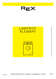 Manuale Rex RLS654PV Lavatrice