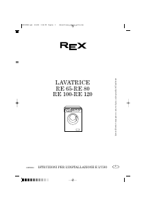 Manuale Rex RE65 Lavatrice