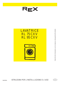 Manuale Rex RL75CVX Lavatrice