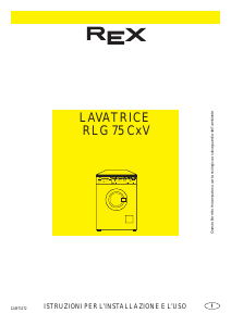 Manuale Rex RLG75CXV Lavatrice