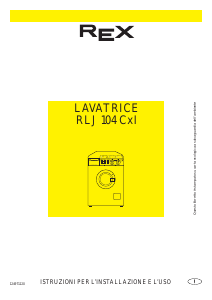Manuale Rex RLJ104CXI Lavatrice