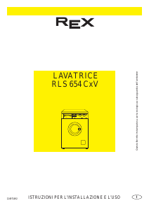 Manuale Rex RLS654CXV Lavatrice