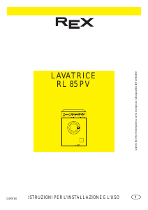 Manuale Rex RL85PV Lavatrice