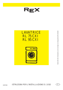 Manuale Rex RL75CXI Lavatrice