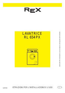 Manuale Rex RL654PX Lavatrice