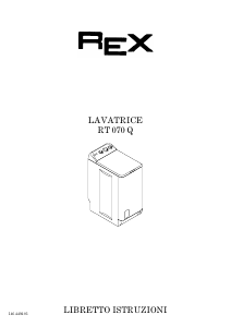 Manuale Rex RT070Q Lavatrice