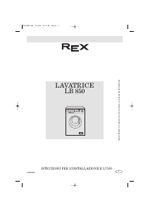 Manuale Rex LB850 Lavatrice
