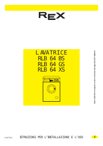 Manuale Rex RLB64GS Lavatrice