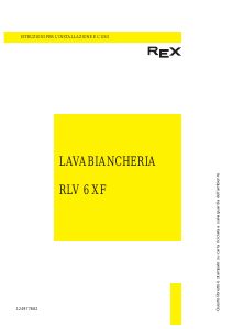 Manuale Rex RLV6XF Lavatrice