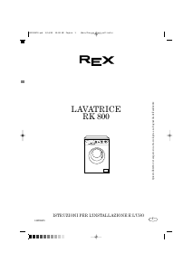 Manuale Rex RK800 Lavatrice