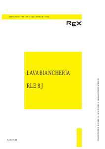 Manuale Rex RLE8J Lavatrice