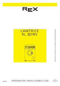 Manuale Rex RL102MV Lavatrice