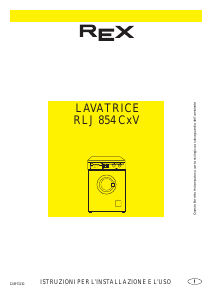 Manuale Rex RLJ854CXV Lavatrice