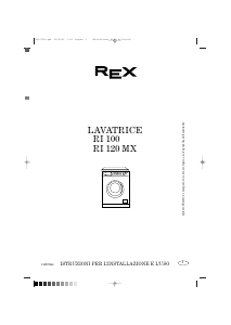 Manuale Rex RI120MX Lavatrice