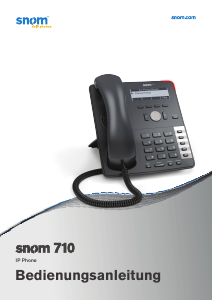 Bedienungsanleitung Snom 710 IP-telefon