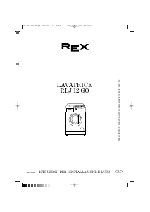 Manuale Rex RLJ12GO Lavatrice