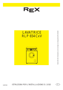 Manuale Rex RLP654CXV Lavatrice