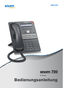 Bedienungsanleitung Snom 720 IP-telefon