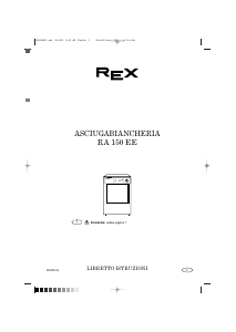 Manuale Rex RA150E Asciugatrice