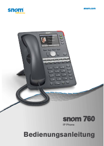 Bedienungsanleitung Snom 760 IP-telefon