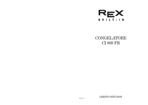 Manuale Rex CI800FB Congelatore
