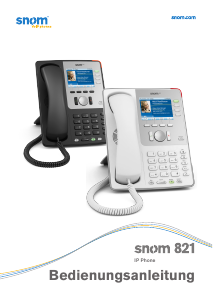 Bedienungsanleitung Snom 821 IP-telefon
